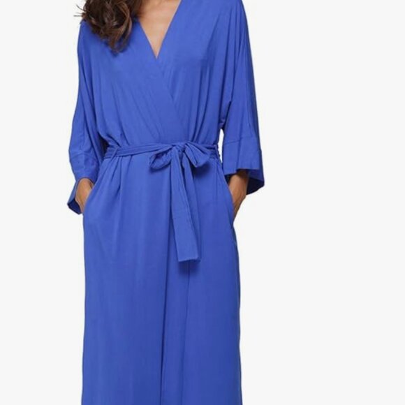 LulaRoe Floor Length Size Small Navy Blue Robe - Picture 1 of 3
